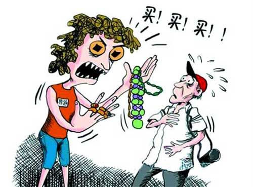 黑導(dǎo)游帶游客進(jìn)店購物